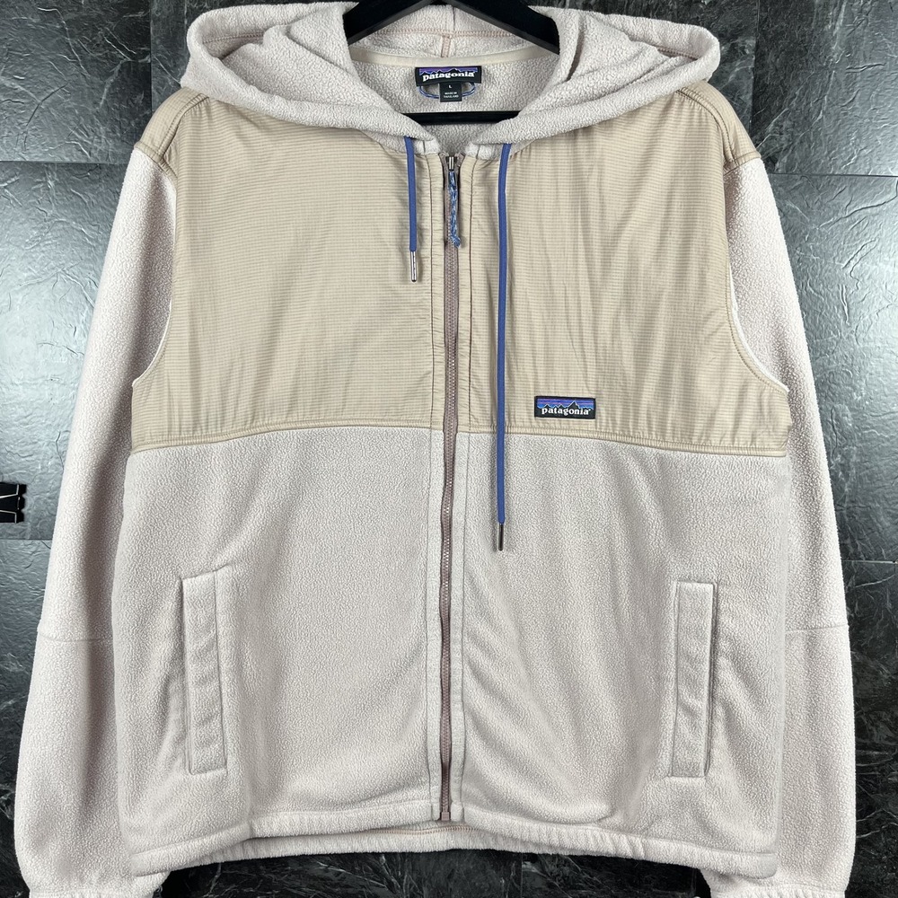 Patagonia Women's Beige Fleece Microdini Hoody Large